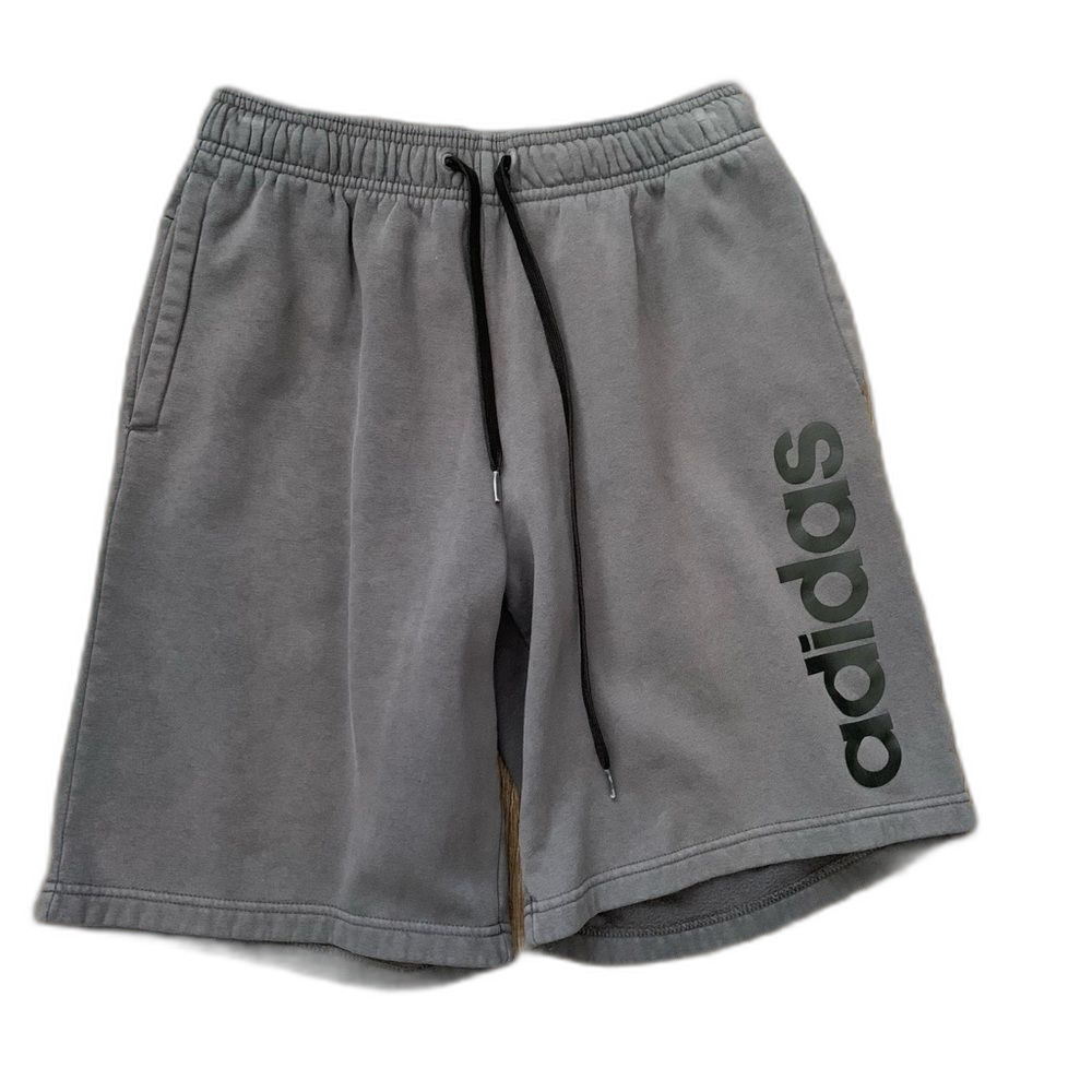 Adidas Gray Athletic Shorts with Elastic Waistband Size Medium